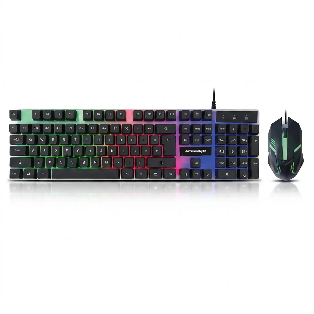 Kit de teclado y mouse con cable RGB — imagen 1