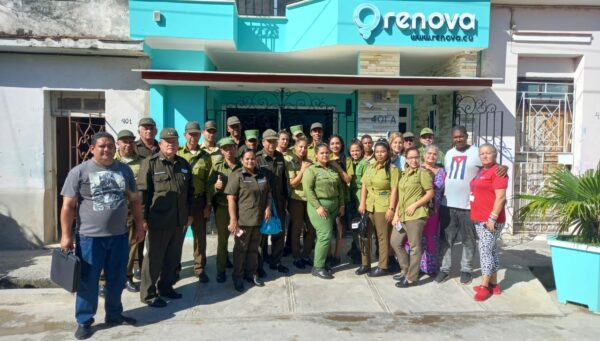 Visit of members of the Provincial Delegation of the Ministry of the Interior to the headquarters of the company RENOVA S.U.R.L.