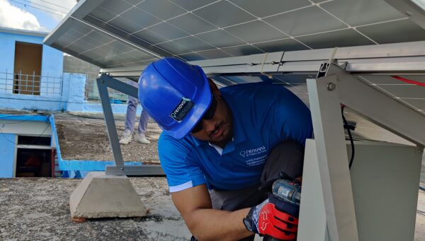 Completion of the installation of a Photovoltaic Solar System at Empresa de Construcción y Montaje No.2, in Camagüey.