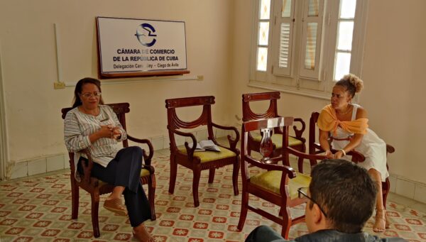 Working meeting between RENOVA S.U.R.L. and the Chamber of Commerce of Cuba, Camagüey-Ciego de Ávila Delegation.