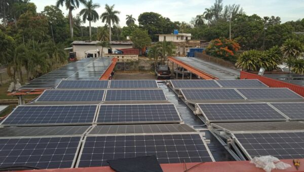 Increasing the efficiency of grid-feeding solar photovoltaic system at the REX agency’s general management.