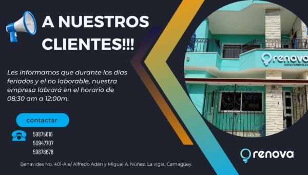 Our working hours during holidays and non-working days.