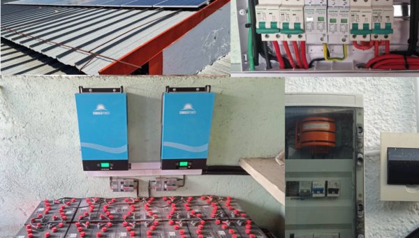 Completion of the installation of a photovoltaic solar system at Transtur Camagüey.